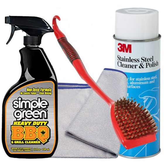Barbeque Grill Cleaning Kit, Set of 3