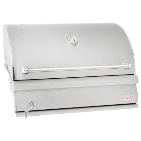 Blaze 32 Inch Built In Stainless Steel Charcoal Grill With Adjustable Charcoal Tray BLZ 4 CHAR