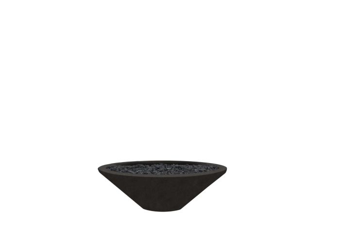 Prism Hardscapes Embarcadero Pedestal Fire Pit - Ebony -natural Gas 