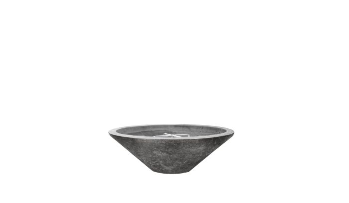 Prism Hardscapes Embarcadero Pedestal Fire Pit - Pewter -Natural Gas ...