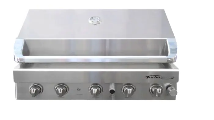 Turbo Elite 5 Burner Built In Gas Grill Barbeques Galore