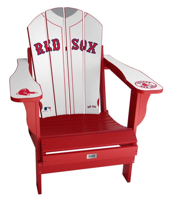 Red discount sox chair