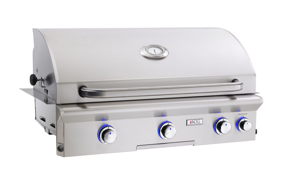 American Outdoor Grill L-Series 36-inch Built-In Natural Gas Grill with  Rotisserie Backburner 36NBL Barbeques Galore